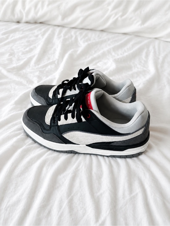 Puma Other - Puma Men Rebound Retro Black and White Men's Low-Top Sneakers with Red Accent